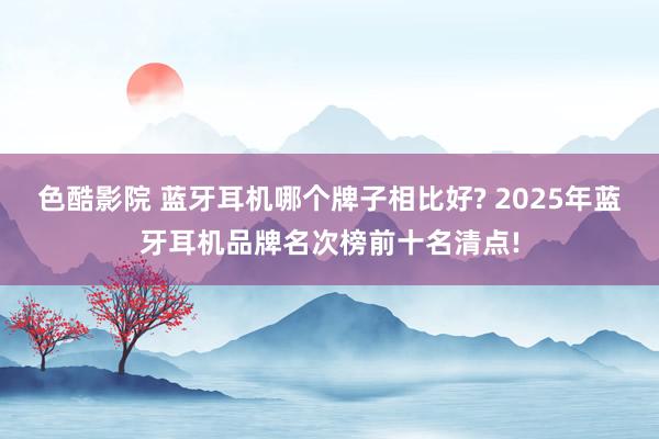 色酷影院 蓝牙耳机哪个牌子相比好? 2025年蓝牙耳机品牌名次榜前十名清点!