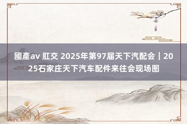 國產av 肛交 2025年第97届天下汽配会｜2025石家庄天下汽车配件来往会现场图