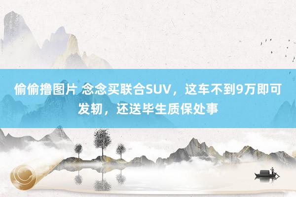 偷偷撸图片 念念买联合SUV，这车不到9万即可发轫，还送毕生质保处事