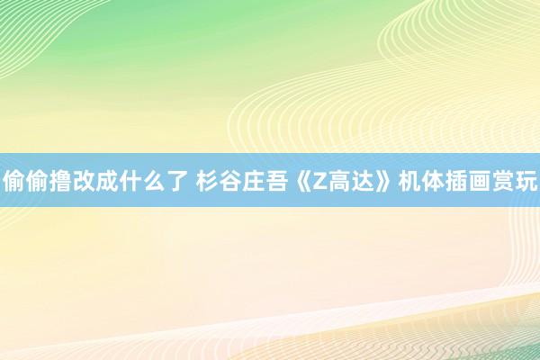 偷偷撸改成什么了 杉谷庄吾《Z高达》机体插画赏玩
